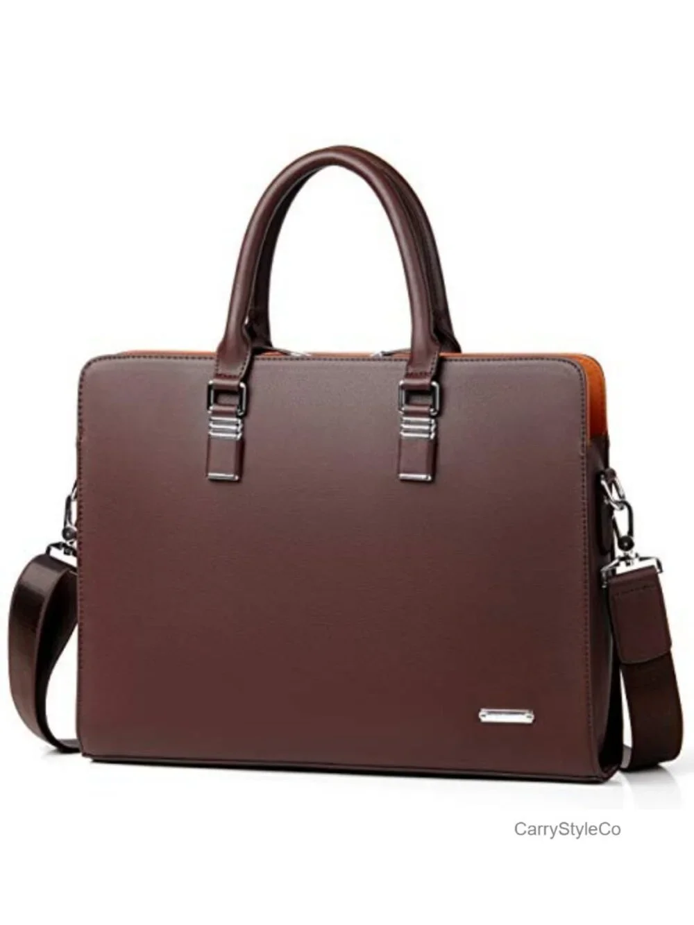 Genuine Leather Briefcase Laptop Bag for Men Business Shoulder Bag